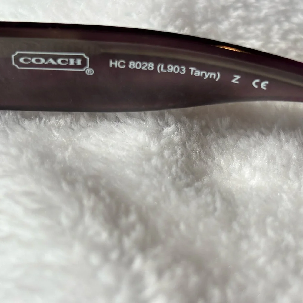 Coach Taryn Purple (Plum Horn) Sunglasses - Picture 8 of 9